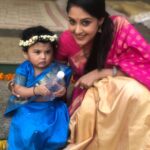 Neetha Ashok Instagram – First February Babies in sareeee! My bundle of joy ❤️ Nia and Nee Chikki forever 😍 The Tamarind Tree