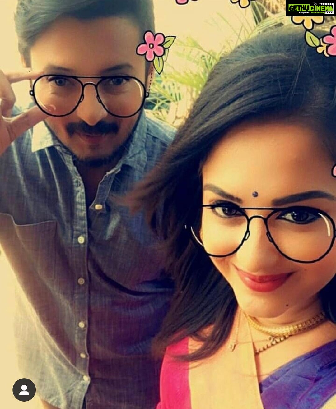 Neetha Ashok Instagram - Happy wala birthday Agnisakshi Kishore aka Abhimanyu aka Ammitji 🎂 may god bless you with lots n lots of laughter and love ❤️ have a wonderful year ahead 🙂❤️