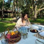 Neha Sharma Instagram - Whose ready for a picnic 💭🧺🐼🌴☀️ @stregisgoaresort #soulfulsaturday #live exquisite #goadiaries #goa #incredibleindia #travel #traveling The St. Regis Goa Resort