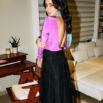 Neha Sharma Instagram - 💜💜 📷 @leroifoto Styling: @aeshah Skirt: @studiomoonray Top: @izsi_india Shoes: @melissashoesindia @sallyruchi Assisted by: @mitaly Scarf: @satyapaulindia
