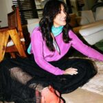 Neha Sharma Instagram - 💜💜 📷 @leroifoto Styling: @aeshah Skirt: @studiomoonray Top: @izsi_india Shoes: @melissashoesindia @sallyruchi Assisted by: @mitaly Scarf: @satyapaulindia