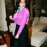 Neha Sharma Instagram - 💜💜 📷 @leroifoto Styling: @aeshah Skirt: @studiomoonray Top: @izsi_india Shoes: @melissashoesindia @sallyruchi Assisted by: @mitaly Scarf: @satyapaulindia