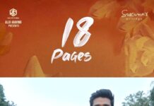 Nikhil Siddhartha Instagram - ❤️ #18pages in 18 Days 💥 @anupamaparameswaran96 nd me Will be coming to u in theatres with a Crazy Love Story Promotions shuru!!! 🤩 #LoveIsCrazy 📱📝 #TimeIvvuPilla song out tomorrow. 🎤 @silambarasantrofficial @aryasukku @geethaarts @bunnyvas @suryapratappalnati @gopisundar__official #bunnyvas