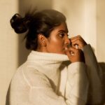 Nivedhithaa Sathish Instagram - Passionate from miles away, passive with the things you say 🌩️ Shot by - @madras_ponnu Styled by - @shraddhaiyerr Makeup by - @makeupbywanshazia Hair by - @hemalathahairandmakeup