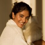 Nivedhithaa Sathish Instagram - Passionate from miles away, passive with the things you say 🌩️ Shot by - @madras_ponnu Styled by - @shraddhaiyerr Makeup by - @makeupbywanshazia Hair by - @hemalathahairandmakeup