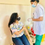 Noorin Shereef Instagram – I got Vaccinated.

At the vaccination drive by @jci_kollam_town 

#covidvaccine #covid19
Pc @nazerin_nachu