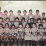 Noorin Shereef Instagram - Those happy days. All the best wishes to everyone for their #praveshnolsavam 2021 Swipe and see the next pic with my weird face for not getting a chance to sit in the middle of the class photo🥴