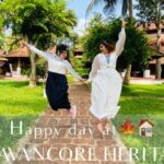 Noorin Shereef Instagram - An oasis of calm and architectural splendour, "The Travancore Heritage" @the_travancore_heritage perched on a cliff⛰️ overlooking the beach🌊🏝️ boasts of an Ayurveda centre ✅️ different category rooms with pool villas✅️ two restaurants with seafood specialities🦞🦐 ✅️ beach facility⛱ and two swimming pools🏊‍♀️✅️. Relax with traditional Indian Ayurveda treatments and massages at "Anandam Ayurveda Centre"🌱✅️. I loved staying here with my childhood friends , like we never got any chance to spare time for our moments. This decision was the best in our lifetime💞 On the edge of the cliff the property offers rooms with magnificent views of the Arabian Sea🌅🌊. Enjoy special Barbecue dinner in our main "Open House" restaurant.✅ The property has a separate Ayurveda restaurant serving diet menu.🥗✅ 9447763394 info@thetravancoreheritage.com