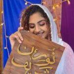 Noorin Shereef Instagram - نورن شريف Thank you @rafarazik for this gift. I alwys wanted a calligraphy in my name. Now you made it more than my dream💞