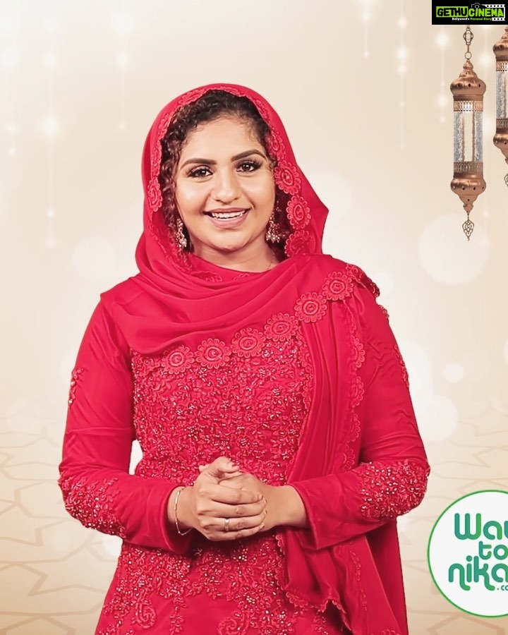 Noorin Shereef Instagram - Find your soul with @waytonikah An exclusive muslim matrimony Wearing @naznoor.official #waytonikkah #noorin #noorinshereef #muslimmatrimony