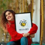 Noorin Shereef Instagram - Happy to launch @mediabeepmna . For all your special plans♥️✨ 🐝 #paidpartnership #mediabee #noorinshereef #instagramcollaborations