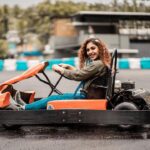 Noorin Shereef Instagram – Adieu to my fears about how to be on a racing track, & Cheers to my love for car racing! It’s here. Our Capital City’s first ever go-carting zone! 
Don’t keep calm.Go get your dear ones along, go race & chill at Funplex, Akkulam Bypass, Trivandrum. 

( A 🏁go-kart or go-cart is an open wheel car which comes in different sizes and shapes. Go-kart racing, which has been around for decades, is often seen as a stepping stone to the more popular Formula One racing. These karts can come at different speeds, some going up to 260 km/hour. However, the karts meant for recreation for public use would generally use lower speeds.) 

Come to @funplextvm  and feel that you own the race🏎🏁

At @funplextvm 
Pc @three.feet.project

#noorinshereef #funplex #gokart #gocarting #capital #trivandrum #motoblog Trivandrum, India