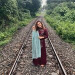 Noorin Shereef Instagram - Confirmed its a non using track then only i stepped there🤘🏻 Wearing @noushad_ladiesplanet