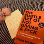 Noorin Shereef Instagram - #thesubtleartofnotgivingafuck_ The book i felt to read deeply through heart