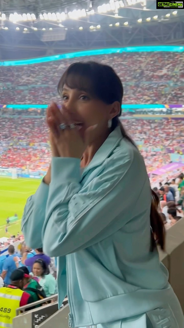 Nora Fatehi Instagram - That moment when u hear ur voice at the world cup stadium @fifaworldcup 🥹🥹😍this was so surreal! Its milestones like this that make the journey so worth it 🥹❤️🙏🏽 i Always envisioned moments like this, im Just a Dreamer with a hunger to make those dreams come alive! From a regular shmagular girl in the hood to this! 🥲😄 🌎 🌍 Believe in ur self guys, never let anybody tell you You Cant! Ur dreams are never too big! Many laughed at me at the start but we out here!! And this is just the beginning..