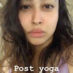 Panchi Bora Instagram - Post yoga breathing 🧘🏻‍♀️