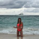 Parvati Melton Instagram - She stood in the storm, & when the wind did not blow her away… she adjusted her sails ⛵ #travel #beach #miamibeach #swim #swimwear #turksandcaicos #fashion #travelblogger #bikini #agentprovocateur #miami #model #modeling #island #boat #yacht @agentprovocateur