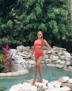 Parvati Melton Instagram - Orange is the happiest color — Frank Sinatra 🧡🌅

#travel #beach #miamibeach #swim #swimwear #turksandcaicos #fashion #travelblogger #bikini #agentprovocateur #miami #model #modeling #island #boat #yacht @agentprovocateur