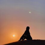 Pooja Bhalekar Instagram - Colour-soaked Skies 🌅🏜 ✨PARADISE✨ . . . . . . . #sunset #photography #photooftheday #goldenhour #beauty #nature #desert #bohemian #love #fyp #foryou #explore #silhouette #curves #creative #artist #actress #instalike #instadaily #instagood #poojabhalekar #dubai #visitdubai #digitalnomad Dubai UAE