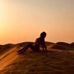 Pooja Bhalekar Instagram - Colour-soaked Skies 🌅🏜 ✨PARADISE✨ . . . . . . . #sunset #photography #photooftheday #goldenhour #beauty #nature #desert #bohemian #love #fyp #foryou #explore #silhouette #curves #creative #artist #actress #instalike #instadaily #instagood #poojabhalekar #dubai #visitdubai #digitalnomad Dubai UAE