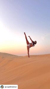 Pooja Bhalekar Instagram - That’s what I call a DESERT KICK
@ipoojabhalekar