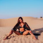 Pooja Bhalekar Instagram - SOMEWHERE ON ERTH 🌎 🏜🌵 . . . . . . . . . #fyp #explore #explorepage #foryou #bikinilife #aesthetics #fit #bodygoals #desert #dubai #bikini #photoshoot #kick #martialarts #poojabhalekar Planet Earth