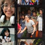 Pooja Devariya Instagram - Where else but the movie set🍿🎬📽️🌸✨🌈🐾 Few glimpses from the sets over the last one year. #performancecoach #actingcoach @scoutnguide @maskoff.india