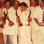 Poornima Bhagyaraj Instagram – 39 years ago on this same date 4 th sept I got my double Filmfare award,one for Tamil(payanangal mudivadhillai ) and one for malayalam (olangal). Deeply honoured to have been on stage with these great icons.