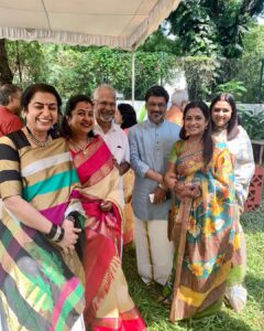 Poornima Bhagyaraj Instagram - A special Diwali lunch with friends . Thank you hasini and mani sir❤️🤗❤️