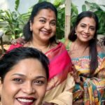 Poornima Bhagyaraj Instagram – A special Diwali lunch with friends . Thank you hasini and mani sir❤️🤗❤️