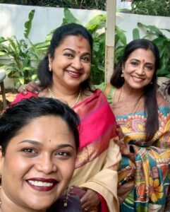 Poornima Bhagyaraj Instagram - A special Diwali lunch with friends . Thank you hasini and mani sir❤️🤗❤️