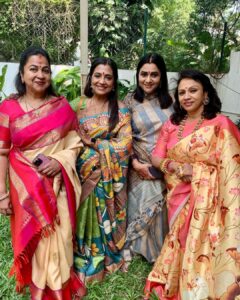 Poornima Bhagyaraj Instagram - A special Diwali lunch with friends . Thank you hasini and mani sir❤️🤗❤️