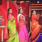 Poornima Bhagyaraj Instagram - Fun times at #zeetamizh shoot with Kiki and jayanthi