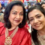 Poornima Bhagyaraj Instagram – Happy birthday to one of my most dynamic friends,  dear @radhika Sarathkumar. May you always be like this full of life and energy❤️❤️❤️
