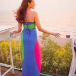 Pragya Jaiswal Instagram – Always be the pop of colour 💚💙💗

.
.

Outfit @nautanky 
Earrings @azgaofficial 
Rings @shopfasaana @azgaofficial 

Styled by @anshikaav
Team @roshiijain