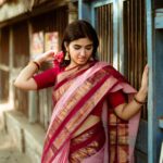 Pragya Nagra Instagram - Arali poo🌸🌺 Saree & blouse @studiovirupa ❤️ PC @harini_sarathy 🥰