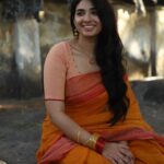 Pragya Nagra Instagram - 🌼 @sat_narain @rahulravindran @mmshootography Stylist @niranjanisundar Saree & Blouse @studio_thari Location courtesy @srivathsan_vijayaraghavan Parthasarathy Temple, Triplicane
