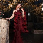 Pragya Nagra Instagram - Happy Valentine's Day❤ Beautiful frilled saree @dimahfashion 💖 Make up @shimmershades_makeupartistry 💄 📷 @gocandid_studios Hairstylist @swathi_hairstylist Jewellery @goldcopy1486 #ValentinesDay #valentineday #valentines #valentine #valentinegift #love #romance