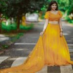 Pragya Nagra Instagram - Obsessing over this Gota Patti Lehenga with a Rajasthani touch from @radheyscouture for long now❤ PC @arunprasath_photography 🥰