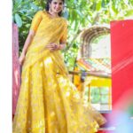 Pragya Nagra Instagram - Stealing the show in trendy yellow half saree from @vivarsha_fashion_couture Photography @studio.shades @parthibanravi @sahanaasanu Location @thesecretgardenshootingspot MUA @glossedbykavin Accessories @new_ideas_fashions The Secret Garden - Shooting Spot