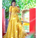 Pragya Nagra Instagram - Stealing the show in trendy yellow half saree from @vivarsha_fashion_couture Photography @studio.shades @parthibanravi @sahanaasanu Location @thesecretgardenshootingspot MUA @glossedbykavin Accessories @new_ideas_fashions The Secret Garden - Shooting Spot