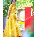 Pragya Nagra Instagram - Stealing the show in trendy yellow half saree from @vivarsha_fashion_couture Photography @studio.shades @parthibanravi @sahanaasanu Location @thesecretgardenshootingspot MUA @glossedbykavin Accessories @new_ideas_fashions The Secret Garden - Shooting Spot