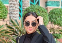 Prajakta Koli Instagram - Saala main toh saahab ban gaya. 😎 Dubai, UAE