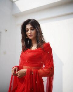 Priya Vadlamani Instagram - From our mukhachitram trailer launch💌 Part 1 🙈 📸 @the_pixel_farmer 👗 @shipaliabhishek