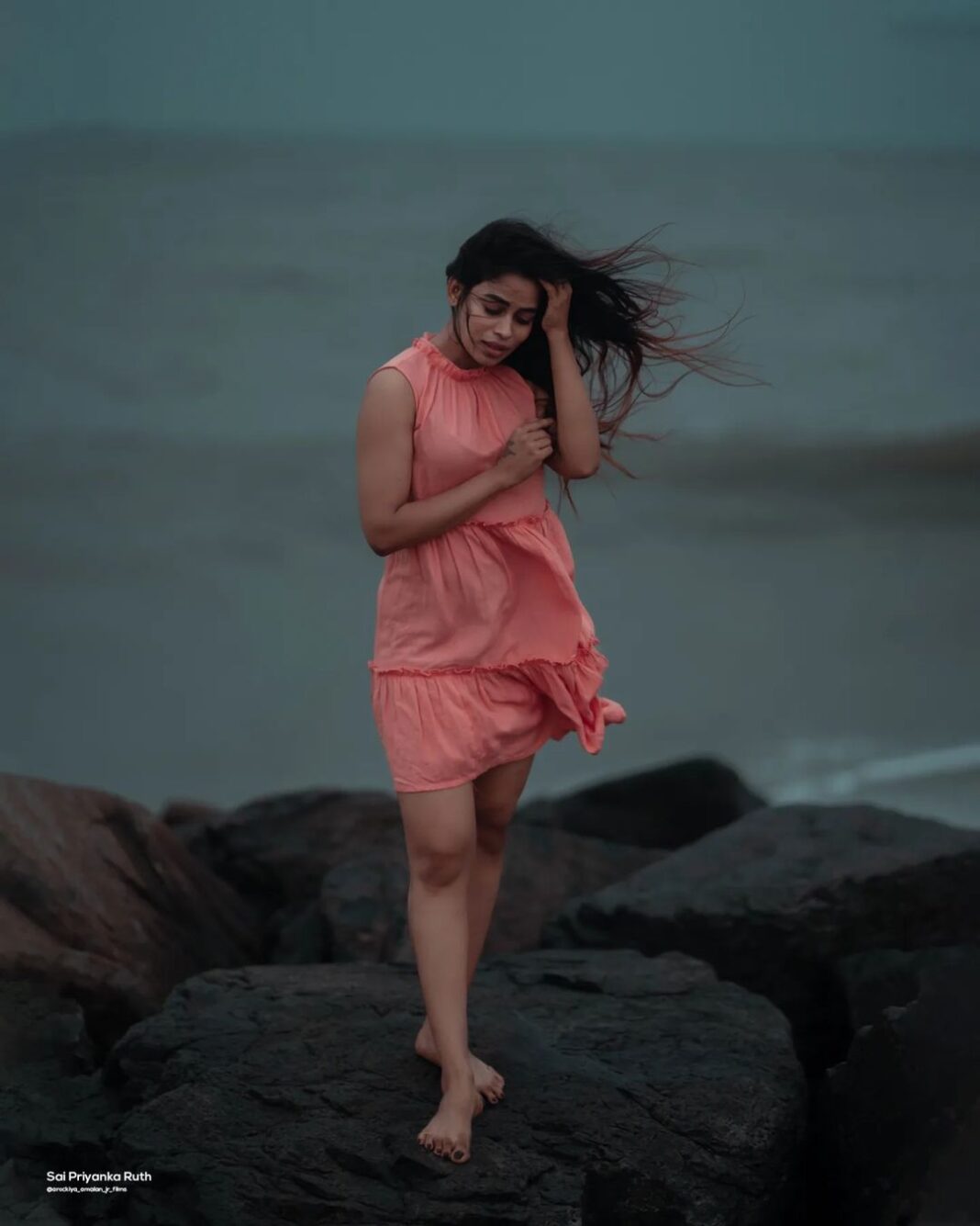 Priyanka Ruth Instagram - If you fell down yesterday, Stand today ✨✨ @arockiya_amalan_jr_films #postivevibes #bebrave #turstyourjourney #keepgoing #keepsmiling #instagood #instareels #instadaily #instgram #trending #saipriyankaruth