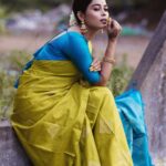 Priyanka Ruth Instagram - Happy Vinayak Chaturthi to everyone🐀 . . . Styling:@indu_ig Mua:@abhirami_mua Saree & blouse: @ruffle_trends Photography: @padman_photography #vinayagarchathurthi #festival #happiness #postivevibes #keepsmiling #instagood #instadaily #instamood #saipriyankaruth