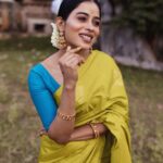 Priyanka Ruth Instagram - Happy Vinayak Chaturthi to everyone🐀 . . . Styling:@indu_ig Mua:@abhirami_mua Saree & blouse: @ruffle_trends Photography: @padman_photography #vinayagarchathurthi #festival #happiness #postivevibes #keepsmiling #instagood #instadaily #instamood #saipriyankaruth