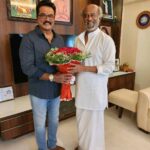 R. Sarathkumar Instagram - What a better way to start my day..meeting #rajini sir personally to thank him for his elaborate appreciation of my character in ponniyin selvan " Periya Pazhavettaiyar" Friends catching up over coffee..discussion at length about my work, varu's work and views on life in general.. thank you sir for spending almost an hour with us discussing our future projects and the growth of our industry...thank you for having us over.. . . . . . . . . @varusarathkumar #rajinjkanth #rajinifans #sunday #good vibes #superstar #superstarrajinikanth #PonniyinSelvan #PS1 #PeriyaPazhuvettarayar #ManiRatnam #ponninadhi #CholaChola #jailer