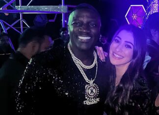 Raai Laxmi Instagram - lovely seeing u again after 3 years of pandemic ! Welcome back 💫🤝🥳 @akon