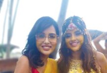 Raiza Wilson Instagram - Gaaaah no words !! The most beautiful bride !! The most beautiful wedding ☀️💛🥂🎂🎁🎈🎊💌 God bless them forever 💫 @sonalikapawar9 @shyleshjain #soshy